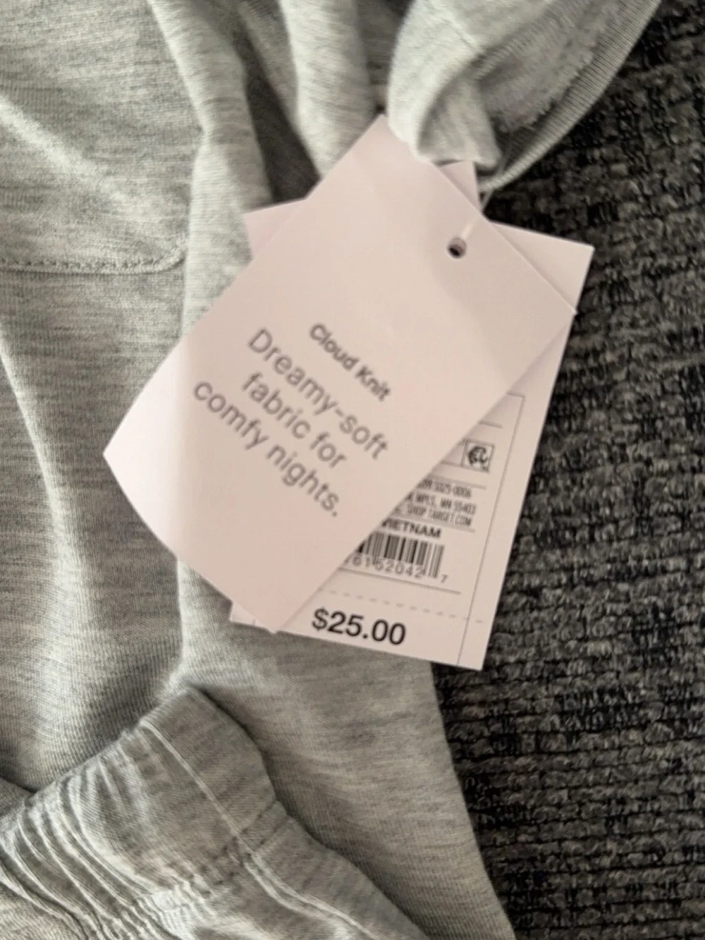 Target Short-Sleeve Gray Pajama Set - Picture 4 of 6